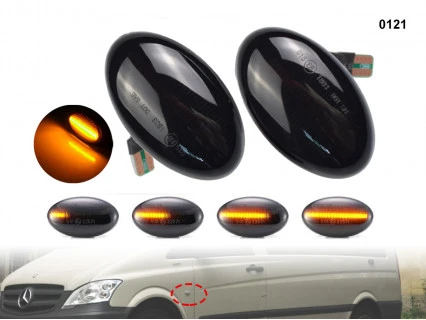 Semnalizatoare dinamice strălucitoare pentru Mercedes A W168 Vito W639 - 0121