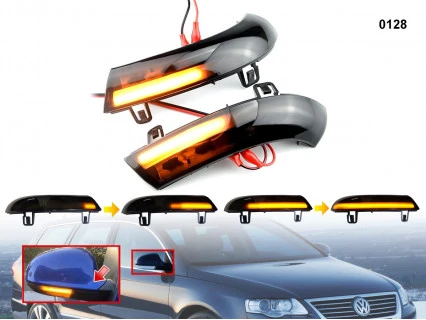 Semnalizatoare cu lumina dinamica pentru VW Golf 5 Passat 6 Jetta Sharan - 0128