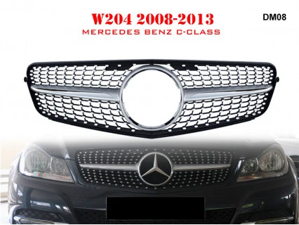 Grilă frontală Diamond pentru Mercedes C W204 08-13 AMG - DM08
