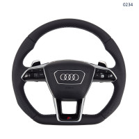 Volan sport S-Line cu piele perforată pentru Audi A1, A3, A5, A6, TT, Q3, Q5, Q7 - 0234 - Sellzone.bg Volan sport S-Line cu piele perforată pentru Audi A1, A3, A5, A6, TT, Q3, Q5, Q7 - 0234