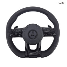 Volan sport din piele AMG pentru Mercedes C, CLA, CLS, E, G, GLC, GLS, GLE Old touch negru - 0239 - Sellzone.bg Volan sport din piele AMG pentru Mercedes C, CLA, CLS, E, G, GLC, GLS, GLE Old touch negru - 0239