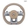 Volan sport din piele AMG pentru Mercedes C, CLA, CLS, E, G, GLC, GLS, GLE Old touch bej - 0240 - Изображение 6 - Sellzone.bg Volan sport din piele AMG pentru Mercedes C, CLA, CLS, E, G, GLC, GLS, GLE Old touch bej - 0240 - Изображение 6
