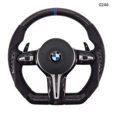 Volan negru din fibră de carbon pentru BMW seria 5, 6, 7 F M Sport - 0246 - Sellzone.bg Volan negru din fibră de carbon pentru BMW seria 5, 6, 7 F M Sport - 0246
