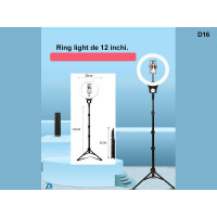 Ring light cu LED pentru iluminat 12 inch cu terpied de 210cm - D16 - Sellzone.bg Ring light cu LED pentru iluminat 12 inch cu terpied de 210cm - D16