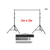 Sistem de fundal telescopic pentru studio foto 2x2m - D24 - Sellzone.bg Sistem de fundal telescopic pentru studio foto 2x2m - D24