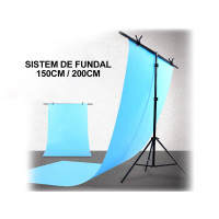 Sistem de fundal pentru studio foto 1.5x2m - D27 - Sellzone.bg Sistem de fundal pentru studio foto 1.5x2m - D27