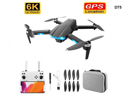 Mini dronă pliabilă cu funcție GPS KK18 de înaltă calitate și cameră duală 6K - D75