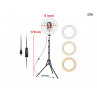 Ring light LED de 6 inchi pentru fotografie cu trepied de 170 cm - D76 - Изображение 1 - Sellzone.bg Ring light LED de 6 inchi pentru fotografie cu trepied de 170 cm - D76 - Изображение 1