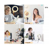 Ring light LED de 6 inchi pentru fotografie cu trepied de 170 cm - D76 - Изображение 3 - Sellzone.bg Ring light LED de 6 inchi pentru fotografie cu trepied de 170 cm - D76 - Изображение 3