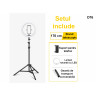 Ring light LED de 6 inchi pentru fotografie cu trepied de 170 cm - D76 - Изображение 4 - Sellzone.bg Ring light LED de 6 inchi pentru fotografie cu trepied de 170 cm - D76 - Изображение 4