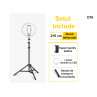 Ring light LED de 10 inchi cu suport de 210 cm - D78 - Изображение 5 - Sellzone.bg Ring light LED de 10 inchi cu suport de 210 cm - D78 - Изображение 5