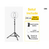 Ring light LED de 14 inchi cu trepied de 210 cm - D80 - Изображение 4 - Sellzone.bg Ring light LED de 14 inchi cu trepied de 210 cm - D80 - Изображение 4