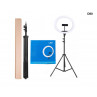Ring light LED de 14 inchi cu trepied de 210 cm - D80 - Изображение 5 - Sellzone.bg Ring light LED de 14 inchi cu trepied de 210 cm - D80 - Изображение 5