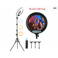 Ring light LED de 18 inchi cu trepied de 210 cm - D81 - Sellzone.bg Ring light LED de 18 inchi cu trepied de 210 cm - D81