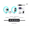 Ring light LED RGB de 13 inchi cu trepied de 210 cm și suport de telefon - D84 - Изображение 1 - Sellzone.bg Ring light LED RGB de 13 inchi cu trepied de 210 cm și suport de telefon - D84 - Изображение 1