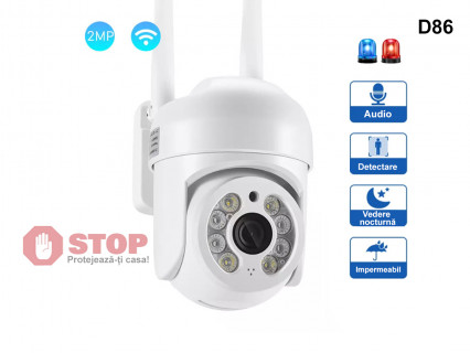 Cameră WIFI ICSEE pentru supraveghere video la 360 de grade- D86 - Sellzone.bg Cameră WIFI ICSEE pentru supraveghere video la 360 de grade- D86
