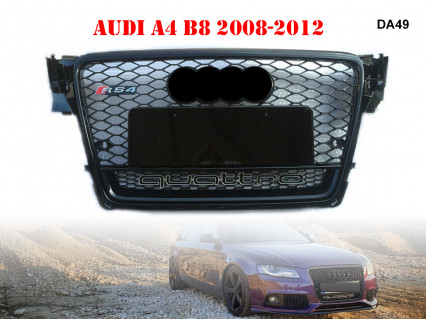 Grilă față neagră RS4 RS pentru AUDI A4 B8 - DA49 - Sellzone.bg Grilă față neagră RS4 RS pentru AUDI A4 B8 - DA49