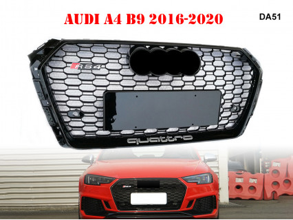Grilă tuning neagră RS pentru AUDI A4 B9 - DA51 - Sellzone.bg Grilă tuning neagră RS pentru AUDI A4 B9 - DA51