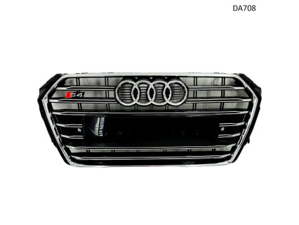 Grila fata Sline S4 pentru Audi A4 B9 2016-2019 Cromata - DA708 - Sellzone.bg Grila fata Sline S4 pentru Audi A4 B9 2016-2019 Cromata - DA708