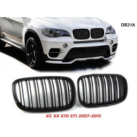 Grile duble M negre pentru BMW X5 E70 X6 E71 2007-2014 – DB31A - Sellzone.bg Grile duble M negre pentru BMW X5 E70 X6 E71 2007-2014 – DB31A
