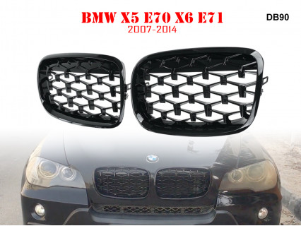 Grilaj negru tip Diamond pentru BMW X5 X6 E70 E71 - DB90 - Sellzone.bg Grilaj negru tip Diamond pentru BMW X5 X6 E70 E71 - DB90