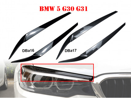 Accesorii adezive faruri în două culori pentru BMW 5 G30 G31 - DBa16 DBa17