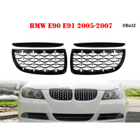 Grile duble tip diamond negru lucios pentru BMW 3 E90 E91 - DBa32 - Sellzone.bg Grile duble tip diamond negru lucios pentru BMW 3 E90 E91 - DBa32