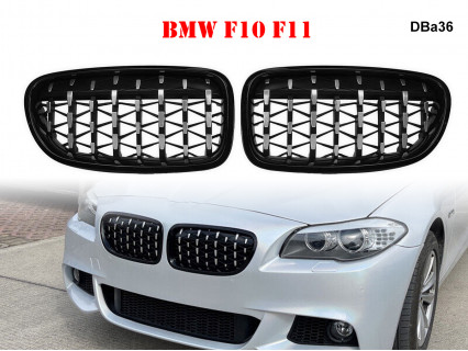 Grile duble sport tip Diamond negru pentru BMW 5 F10 F11 - DBa36 - Sellzone.bg Grile duble sport tip Diamond negru pentru BMW 5 F10 F11 - DBa36