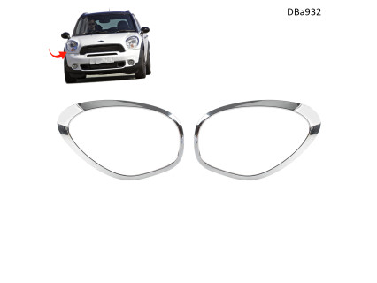 Benzi cromate pentru faruri MINI R60 R61 set inel stânga și dreapta - DBa932