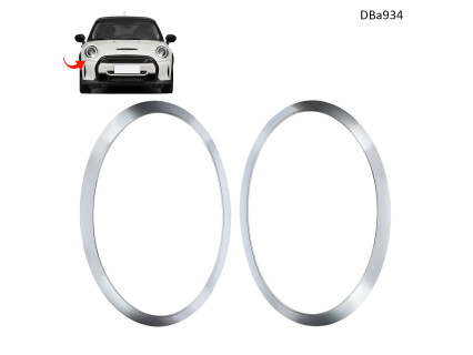 Ornamente cromate faruri pentru MINI F55 / F56 / F57 - Set inele stânga și dreapta - DBa934