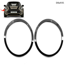 Ornamente faruri negre pentru MINI F55 F56 F57 – Set inele stânga și dreapta - DBa935