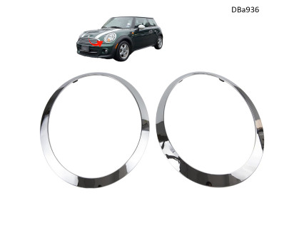 Ornamente cromate faruri MINI F55 F56 F57 (2007–2015) Set inele stânga și dreapta - DBa936
