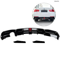 Difuzor bara spate tuning cu lumini LED și splittere pentru BMW 3 F30 M cu evacuare simplă – DBa954 - Sellzone.bg Difuzor bara spate tuning cu lumini LED și splittere pentru BMW 3 F30 M cu evacuare simplă – DBa954