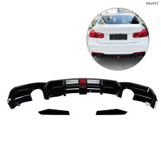 Difuzor tuning pentru bara spate cu lumini LED și splittere pentru BMW 3 F30 M cu evacuare dublă – DBa955 - Sellzone.bg Difuzor tuning pentru bara spate cu lumini LED și splittere pentru BMW 3 F30 M cu evacuare dublă – DBa955