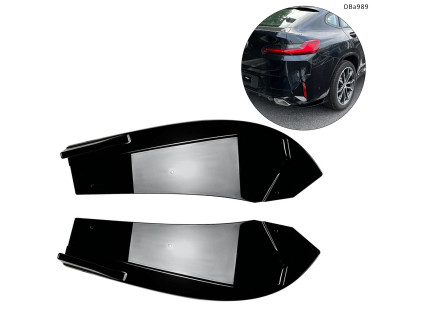 Ornamente laterale tuning pentru bara spate BMW X4 G02 LCI M Sport 2022+ – DBa989 - Sellzone.bg Ornamente laterale tuning pentru bara spate BMW X4 G02 LCI M Sport 2022+ – DBa989