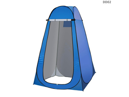 Cort portabil albastru de camping 120/120/190cm – DD02