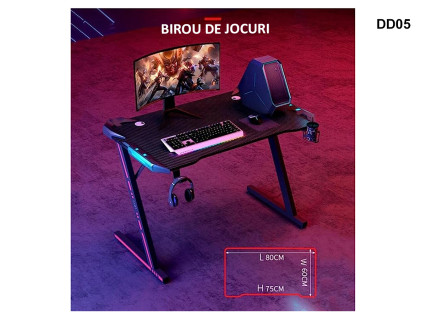 Birou de jocuri in forma de Z 80/60 cm - DD05 - Sellzone.bg Birou de jocuri in forma de Z 80/60 cm - DD05