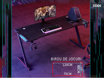 Birou gaming in forma de Z 120/60 cm - DD06 - Sellzone.bg Birou gaming in forma de Z 120/60 cm - DD06