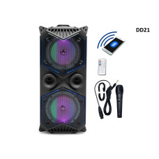 Difuzor cu sunet puternic Bluetooth si stereo subwoofer + microfon si telecomanda - DD21 - Sellzone.bg Difuzor cu sunet puternic Bluetooth si stereo subwoofer + microfon si telecomanda - DD21