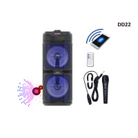 Portabil  Bluetooth difuzor cu sunet puternic + microfon si telecomanda - DD22 - Sellzone.bg Portabil  Bluetooth difuzor cu sunet puternic + microfon si telecomanda - DD22
