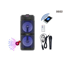 Portabil  Bluetooth difuzor cu sunet puternic + microfon si telecomanda - DD22 - Sellzone.bg Portabil  Bluetooth difuzor cu sunet puternic + microfon si telecomanda - DD22