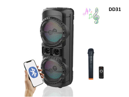 Karaoke sistema cu puterea de 12 inchi Bluetooth boxa - DD31 - Sellzone.bg Karaoke sistema cu puterea de 12 inchi Bluetooth boxa - DD31