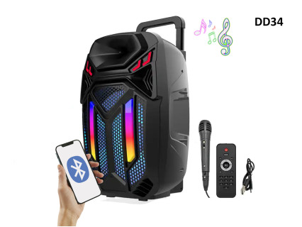 Petrecere Karaoke Difuzor cu doua microfoane si 15 inchi - DD34 - Sellzone.bg Petrecere Karaoke Difuzor cu doua microfoane si 15 inchi - DD34