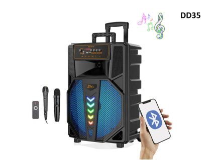 Difuzor multifunctional de 15 inchi si doau microfoane - DD35 - Sellzone.bg  Difuzor multifunctional de 15 inchi si doau microfoane - DD35