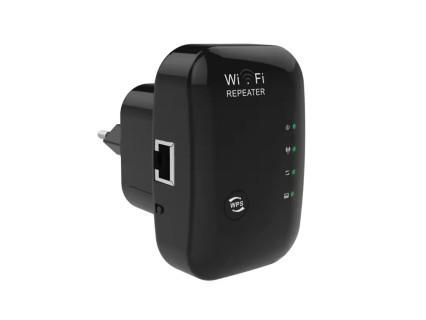 Amplificator de internet WiFi Black repeater cu 4 lumini – DD414 - Sellzone.bg Amplificator de internet WiFi Black repeater cu 4 lumini – DD414