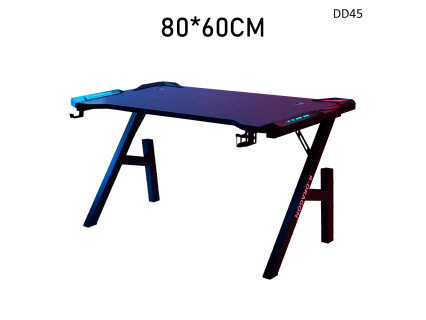 Birou de gaming in forma de Z cu lumini 80*60cm - DD45 - Sellzone.bg Birou de gaming in forma de Z cu lumini 80*60cm - DD45