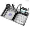Chiuveta de bucatarie multifunctionala cu cascada din otel inoxidabil - DD484 - Изображение 6 - Sellzone.bg Chiuveta de bucatarie multifunctionala cu cascada din otel inoxidabil - DD484 - Изображение 6