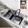 Chiuveta de bucatarie multifunctionala cu cascada din otel inoxidabil - DD484 - Изображение 2 - Sellzone.bg Chiuveta de bucatarie multifunctionala cu cascada din otel inoxidabil - DD484 - Изображение 2