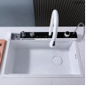 Chiuvetă de bucătărie multifuncțională de lux cu cascadă și afișaj alb - DD486 - Изображение 2 - Sellzone.bg Chiuvetă de bucătărie multifuncțională de lux cu cascadă și afișaj alb - DD486 - Изображение 2
