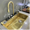 Chiuvetă de bucătărie aurie de lux cu multifuncții și afișaj - DD487 - Изображение 8 - Sellzone.bg Chiuvetă de bucătărie aurie de lux cu multifuncții și afișaj - DD487 - Изображение 8